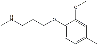 [3-(2-methoxy-4-methylphenoxy)propyl](methyl)amine Struktur