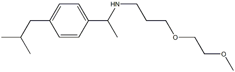 [3-(2-methoxyethoxy)propyl]({1-[4-(2-methylpropyl)phenyl]ethyl})amine Struktur