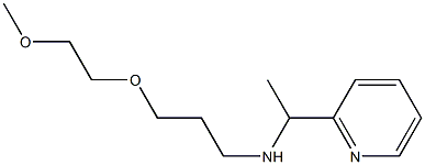 [3-(2-methoxyethoxy)propyl][1-(pyridin-2-yl)ethyl]amine Struktur