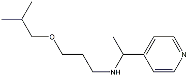 [3-(2-methylpropoxy)propyl][1-(pyridin-4-yl)ethyl]amine Struktur