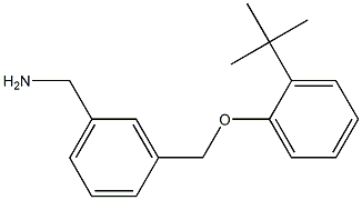 [3-(2-tert-butylphenoxymethyl)phenyl]methanamine Struktur