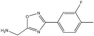 [3-(3-fluoro-4-methylphenyl)-1,2,4-oxadiazol-5-yl]methanamine Struktur