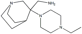 [3-(4-ethylpiperazin-1-yl)-1-azabicyclo[2.2.2]octan-3-yl]methanamine Struktur