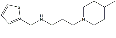 [3-(4-methylpiperidin-1-yl)propyl][1-(thiophen-2-yl)ethyl]amine Struktur