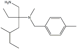 [3-(aminomethyl)-5-methylheptan-3-yl](methyl)[(4-methylphenyl)methyl]amine Struktur