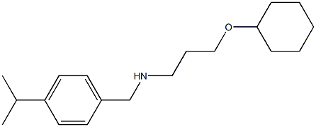 [3-(cyclohexyloxy)propyl]({[4-(propan-2-yl)phenyl]methyl})amine Struktur