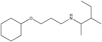 [3-(cyclohexyloxy)propyl](3-methylpentan-2-yl)amine Struktur