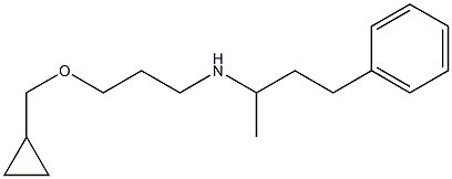 [3-(cyclopropylmethoxy)propyl](4-phenylbutan-2-yl)amine Struktur