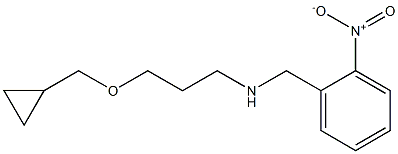 [3-(cyclopropylmethoxy)propyl][(2-nitrophenyl)methyl]amine Struktur