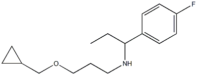 [3-(cyclopropylmethoxy)propyl][1-(4-fluorophenyl)propyl]amine Struktur