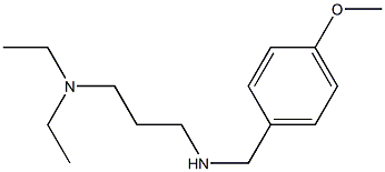 [3-(diethylamino)propyl][(4-methoxyphenyl)methyl]amine Struktur