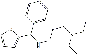 [3-(diethylamino)propyl][furan-2-yl(phenyl)methyl]amine Struktur