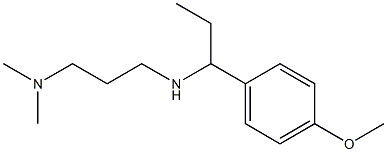 [3-(dimethylamino)propyl][1-(4-methoxyphenyl)propyl]amine Struktur