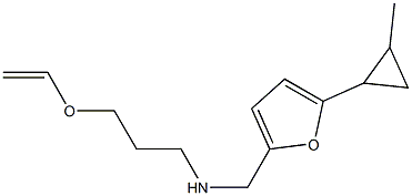 [3-(ethenyloxy)propyl]({[5-(2-methylcyclopropyl)furan-2-yl]methyl})amine Struktur