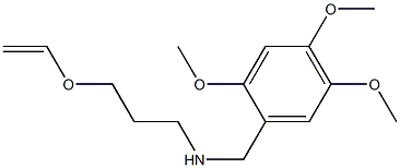 [3-(ethenyloxy)propyl][(2,4,5-trimethoxyphenyl)methyl]amine Struktur