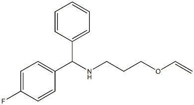 [3-(ethenyloxy)propyl][(4-fluorophenyl)(phenyl)methyl]amine Struktur