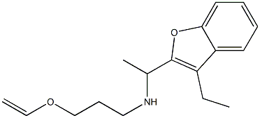 [3-(ethenyloxy)propyl][1-(3-ethyl-1-benzofuran-2-yl)ethyl]amine Struktur