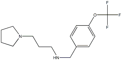 [3-(pyrrolidin-1-yl)propyl]({[4-(trifluoromethoxy)phenyl]methyl})amine Struktur