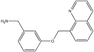 [3-(quinolin-8-ylmethoxy)phenyl]methanamine Struktur