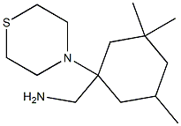 [3,3,5-trimethyl-1-(thiomorpholin-4-yl)cyclohexyl]methanamine Struktur