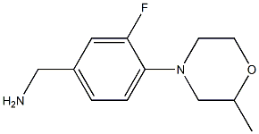 [3-fluoro-4-(2-methylmorpholin-4-yl)phenyl]methanamine Struktur