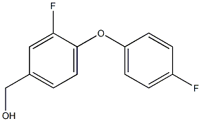 [3-fluoro-4-(4-fluorophenoxy)phenyl]methanol Struktur