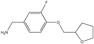 [3-fluoro-4-(oxolan-2-ylmethoxy)phenyl]methanamine Struktur