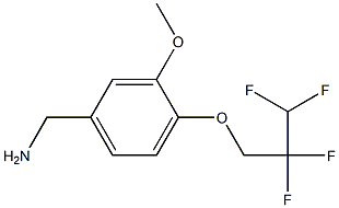 [3-methoxy-4-(2,2,3,3-tetrafluoropropoxy)phenyl]methanamine Struktur