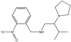 [3-methyl-2-(pyrrolidin-1-yl)butyl][(2-nitrophenyl)methyl]amine Struktur