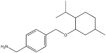 [4-({[5-methyl-2-(propan-2-yl)cyclohexyl]oxy}methyl)phenyl]methanamine Struktur