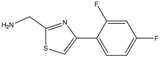 [4-(2,4-difluorophenyl)-1,3-thiazol-2-yl]methanamine Struktur