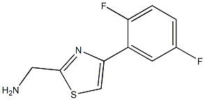 [4-(2,5-difluorophenyl)-1,3-thiazol-2-yl]methanamine Struktur