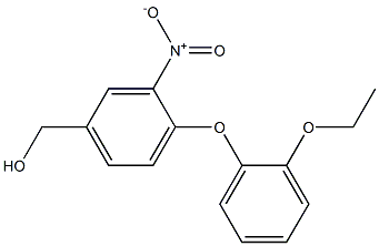 [4-(2-ethoxyphenoxy)-3-nitrophenyl]methanol Struktur