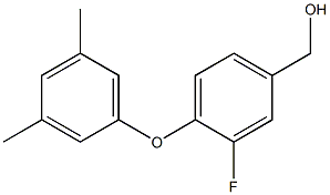 [4-(3,5-dimethylphenoxy)-3-fluorophenyl]methanol Struktur