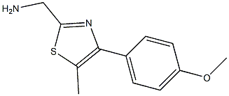 [4-(4-methoxyphenyl)-5-methyl-1,3-thiazol-2-yl]methanamine Struktur