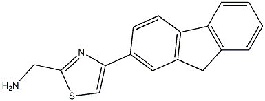 [4-(9H-fluoren-2-yl)-1,3-thiazol-2-yl]methanamine Struktur