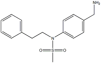 [4-(aminomethyl)phenyl]-N-(2-phenylethyl)methanesulfonamide Struktur