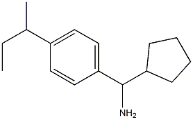 [4-(butan-2-yl)phenyl](cyclopentyl)methanamine Struktur