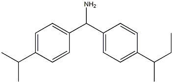 [4-(butan-2-yl)phenyl][4-(propan-2-yl)phenyl]methanamine Struktur