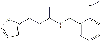 [4-(furan-2-yl)butan-2-yl][(2-methoxyphenyl)methyl]amine Struktur