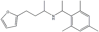 [4-(furan-2-yl)butan-2-yl][1-(2,4,6-trimethylphenyl)ethyl]amine Struktur