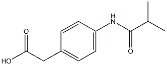 [4-(isobutyrylamino)phenyl]acetic acid Struktur