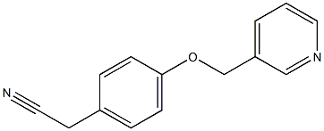 [4-(pyridin-3-ylmethoxy)phenyl]acetonitrile Struktur