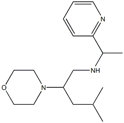 [4-methyl-2-(morpholin-4-yl)pentyl][1-(pyridin-2-yl)ethyl]amine Struktur