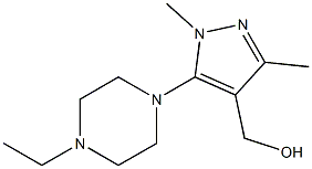 [5-(4-ethylpiperazin-1-yl)-1,3-dimethyl-1H-pyrazol-4-yl]methanol Struktur