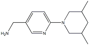 [6-(3,5-dimethylpiperidin-1-yl)pyridin-3-yl]methylamine Struktur