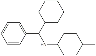 [cyclohexyl(phenyl)methyl](5-methylhexan-2-yl)amine Struktur