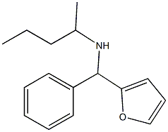 [furan-2-yl(phenyl)methyl](pentan-2-yl)amine Struktur