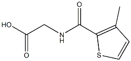 {[(3-methylthien-2-yl)carbonyl]amino}acetic acid Struktur