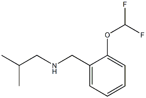 {[2-(difluoromethoxy)phenyl]methyl}(2-methylpropyl)amine Struktur